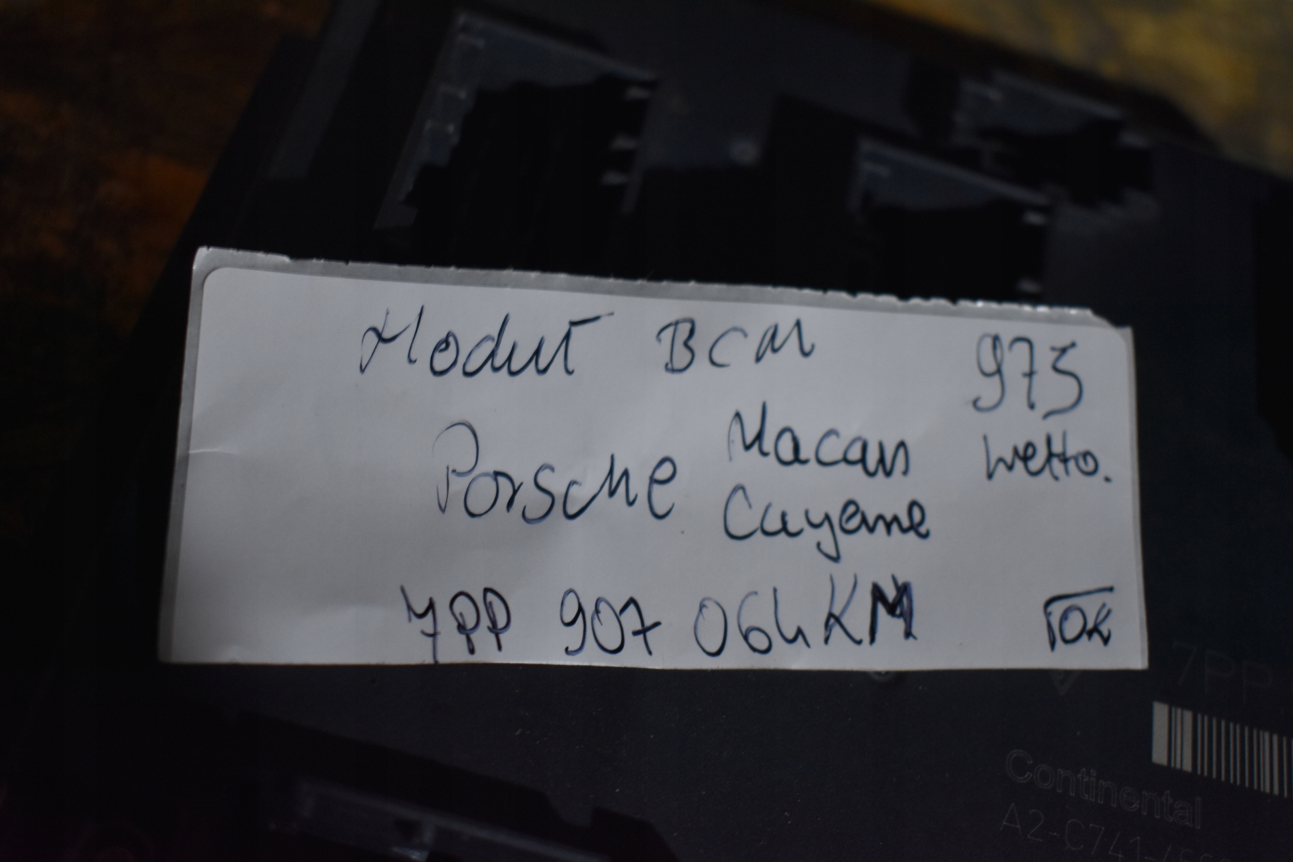 IDEALNY module control unit BCM PORSCHE MACAN CAYENNE 1