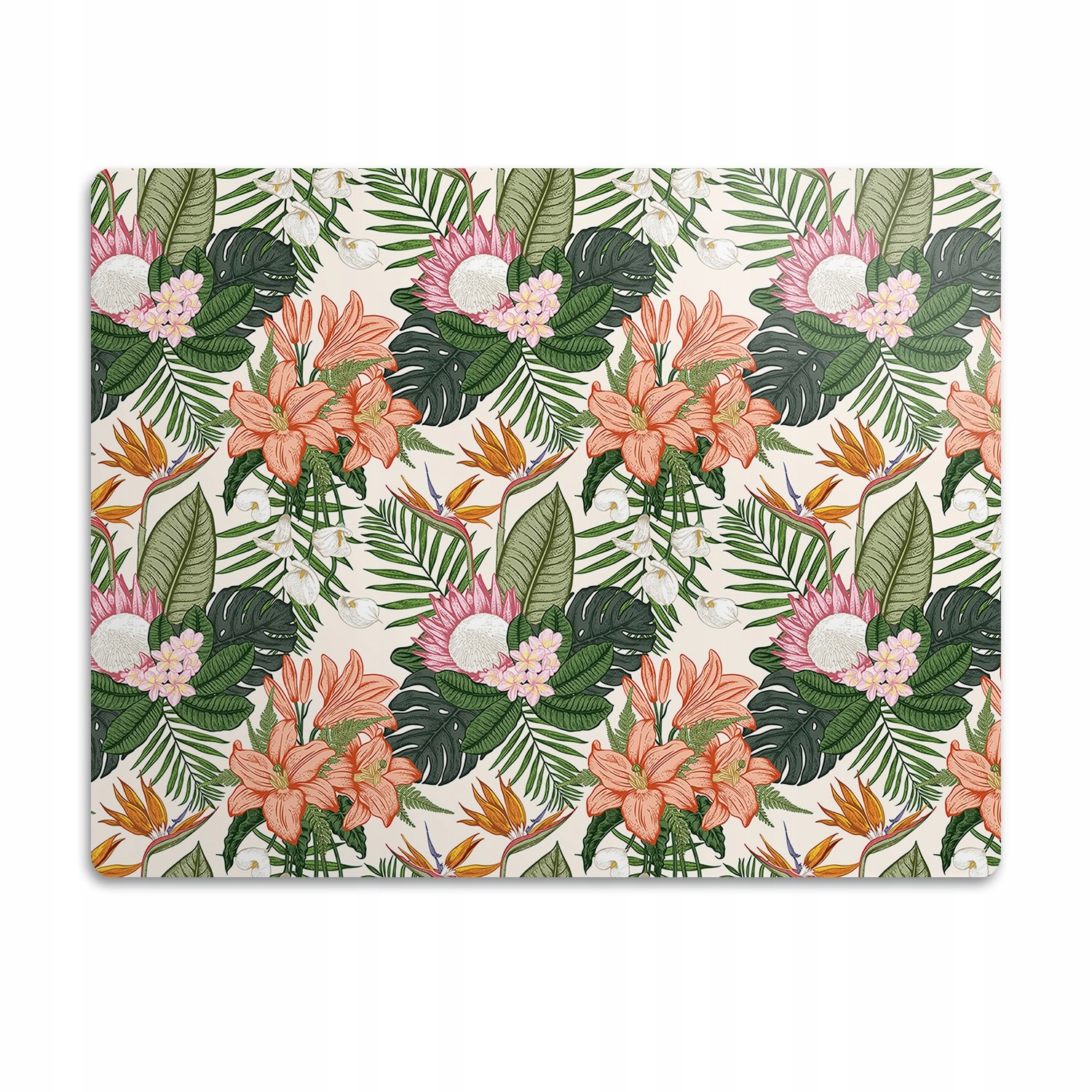 Levně Voděodolná podložka pod misku Mural květinová 60x40 cm