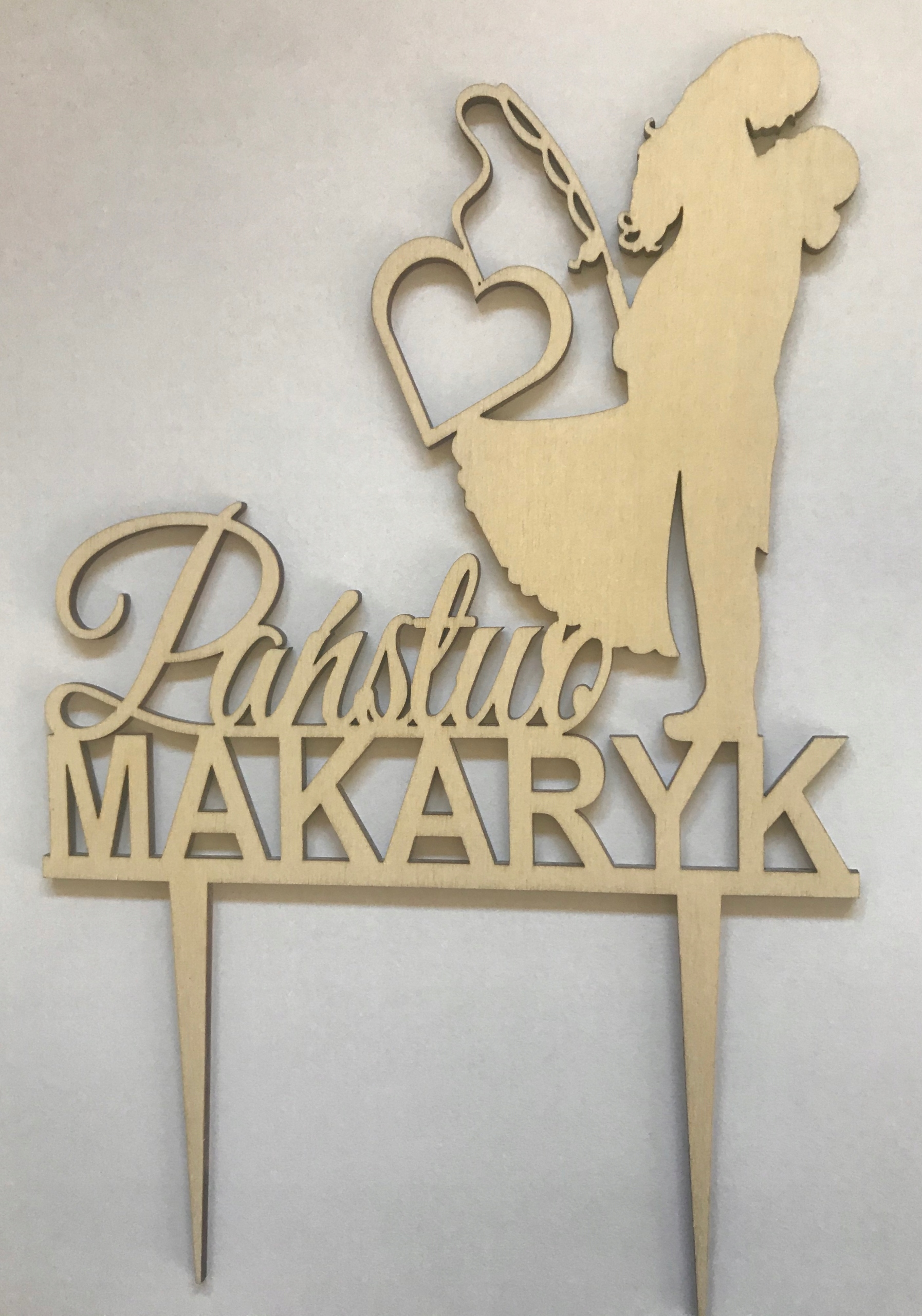 

topper wędkarz, toper weselny, dekoracja toru,