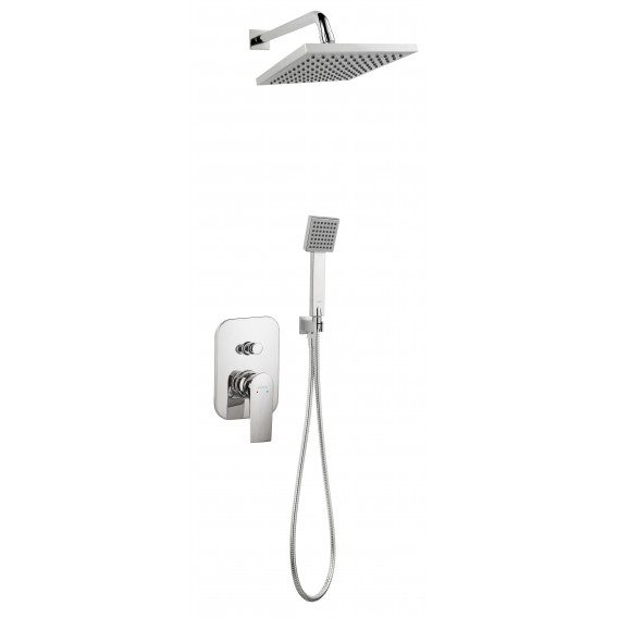 Ferro Zestaw Prysznicowy Podtynkowy Algeo Square Chrom BAQ7P-SET1-S
