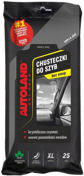 

Chusteczki do szyb XL 25szt Autoland Premium Black