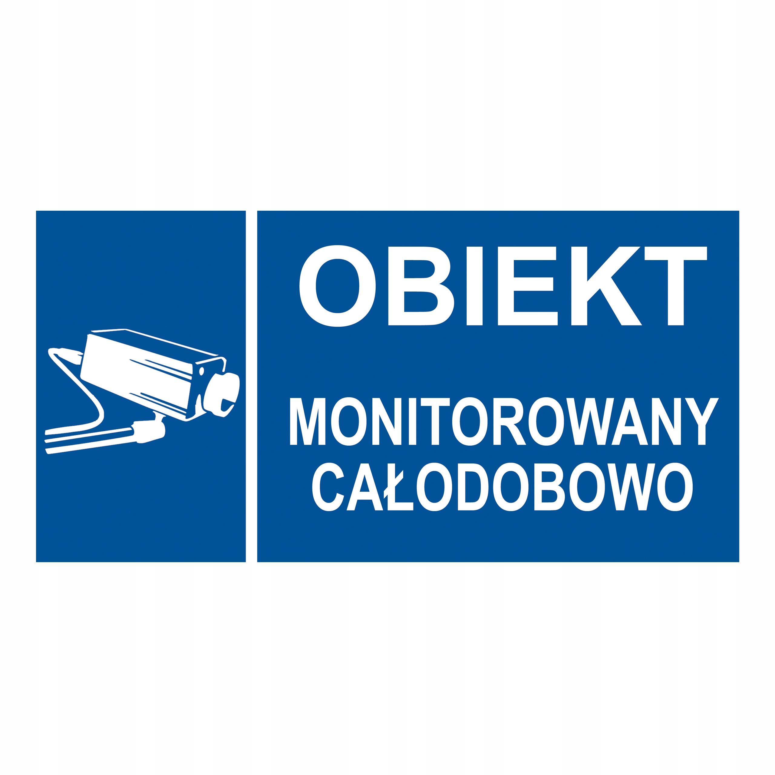 Tabulka Znak Objekt Monitorovaný Nepřetržitě 90x45 Dibond tabule kamera