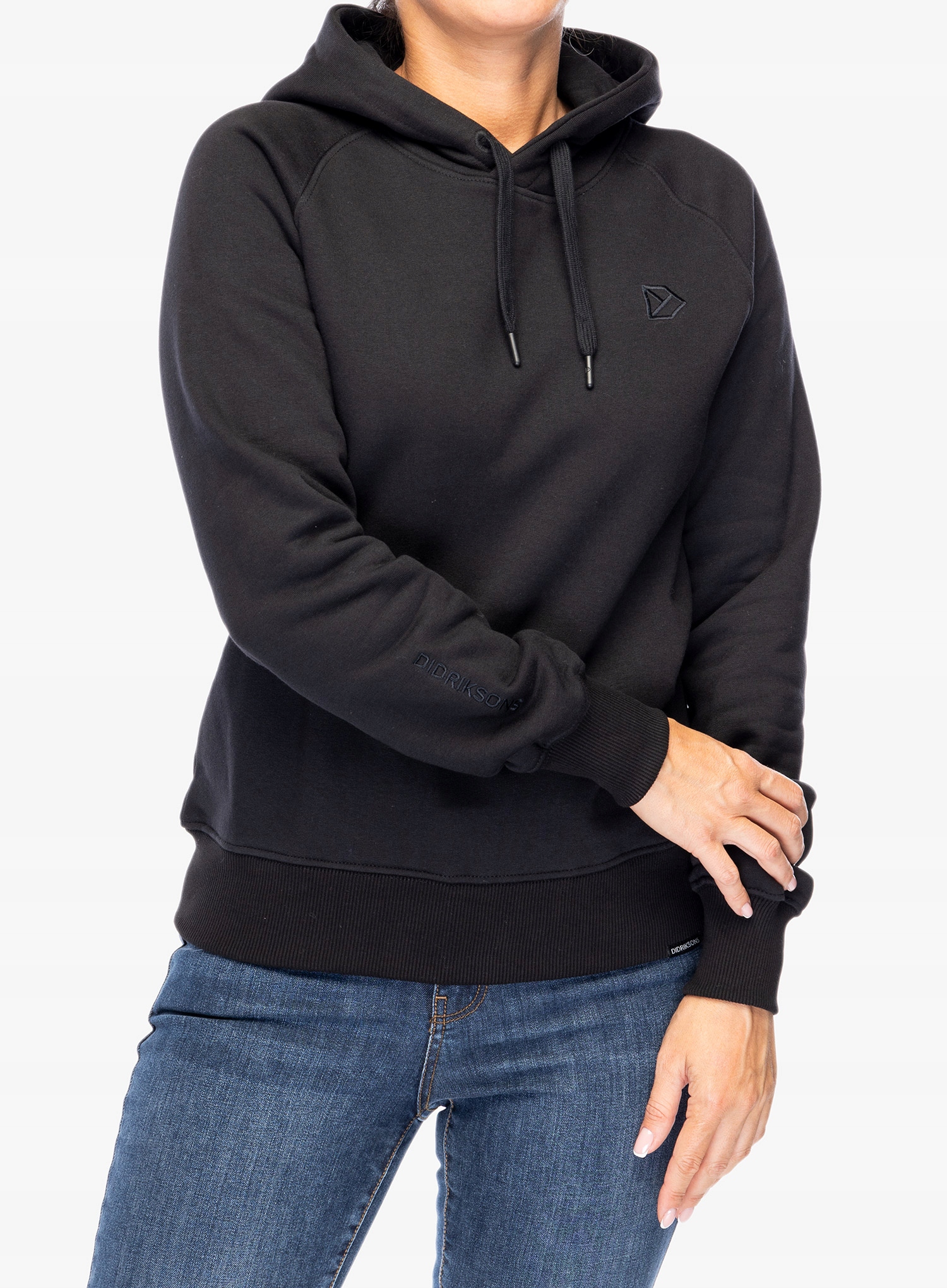 Dámská Mikina s kapucí Didriksons Ven Hoodie černá 36 (s)