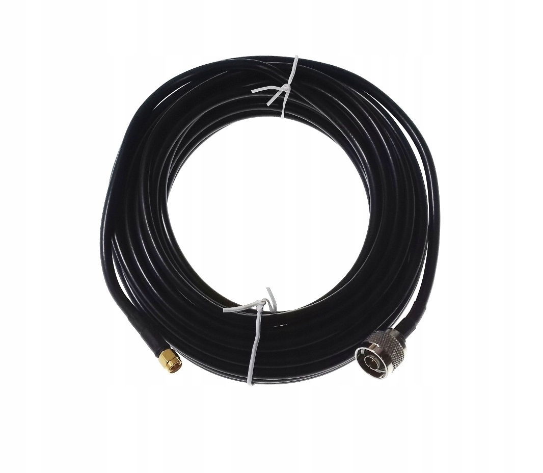 

Kabel antenowy Przewód 50 ohm N-wtyk SMA-wtyk 10m.