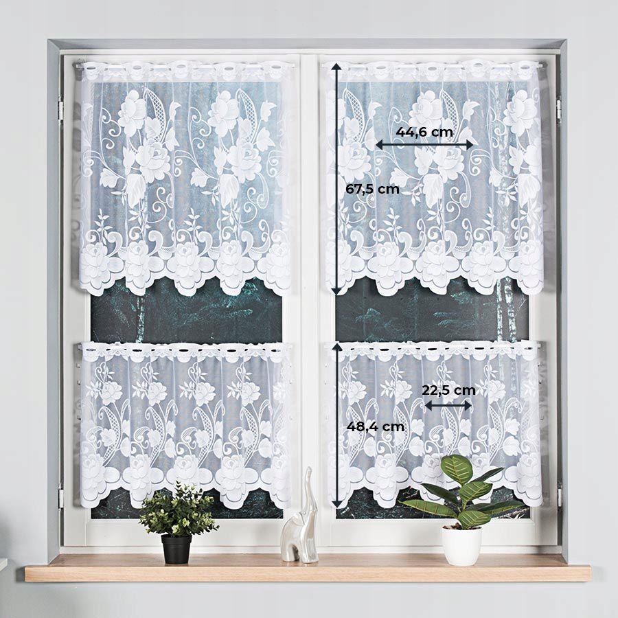 

Zazdrostka do kuchni 50cm żakard lambrekin 0,5m