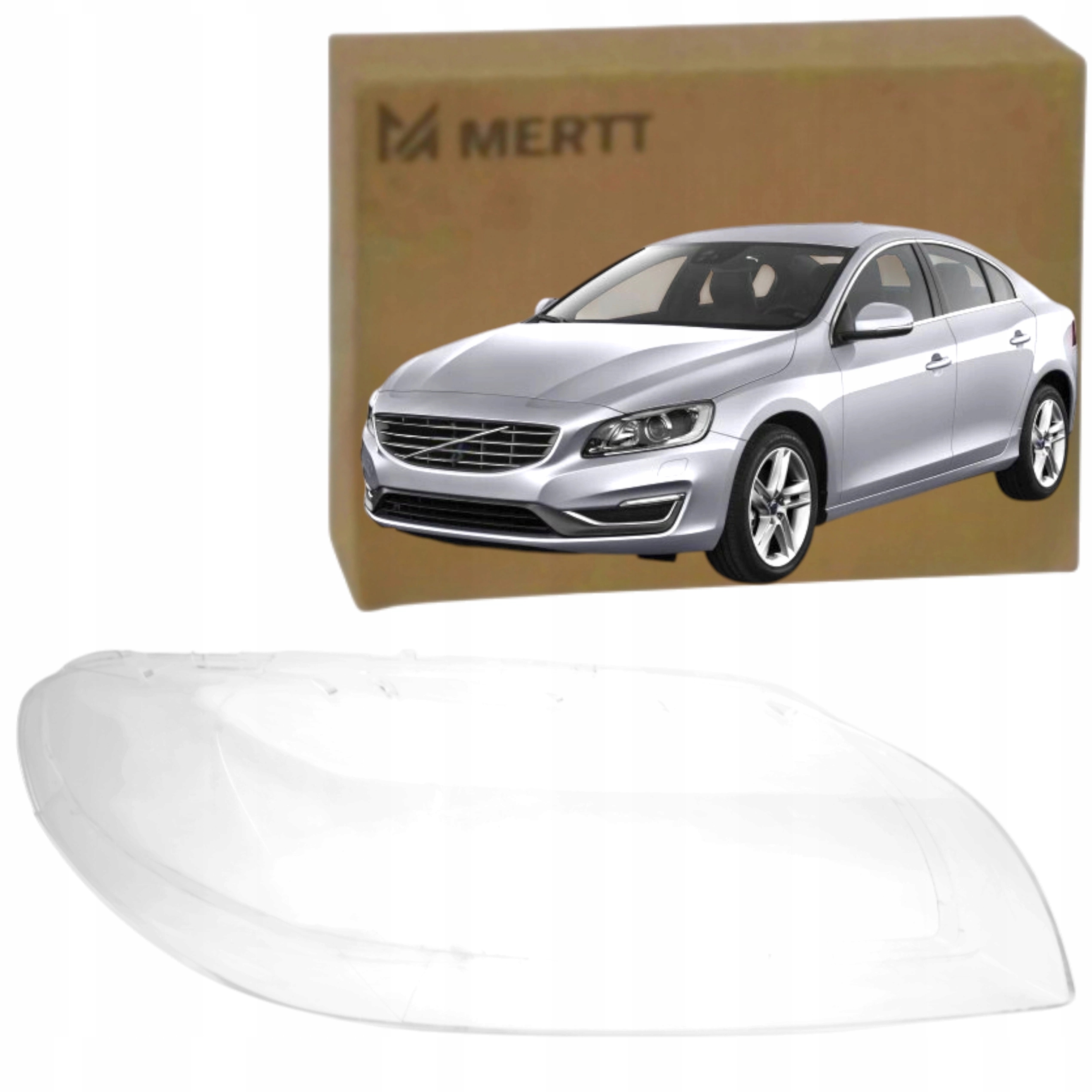 Volvo S60 V60 2013-2018 Klosz Pravé sklo reflektoru lampa