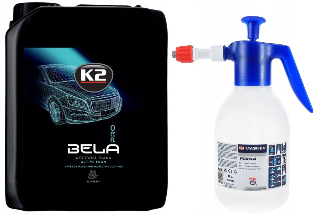 K2 BELA PRO активна піна BLUEBERRY 5L + піногасник