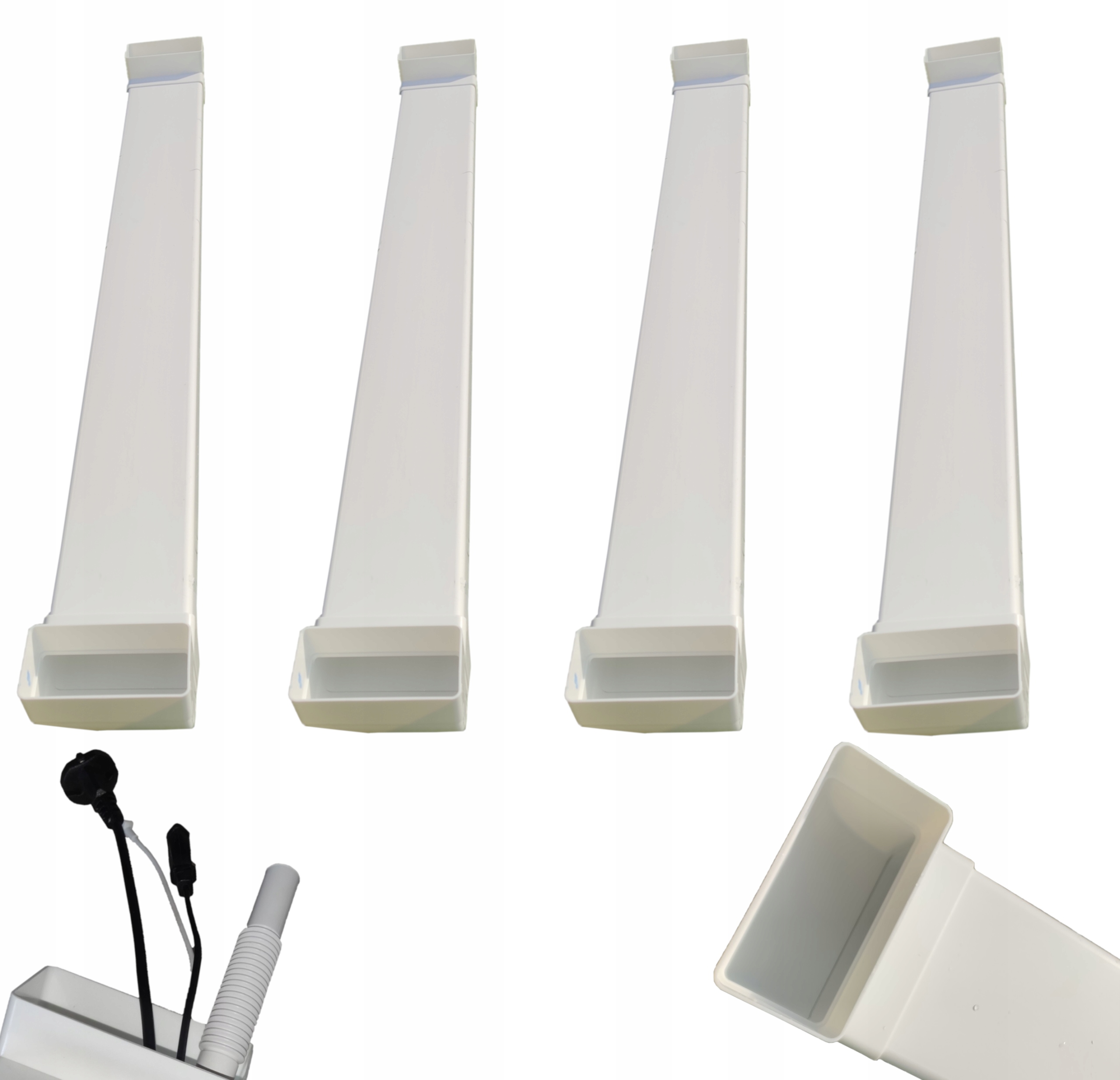 Podomítkový Televizní Kanál na kabely 1MB Sada 4x1m 4 ks