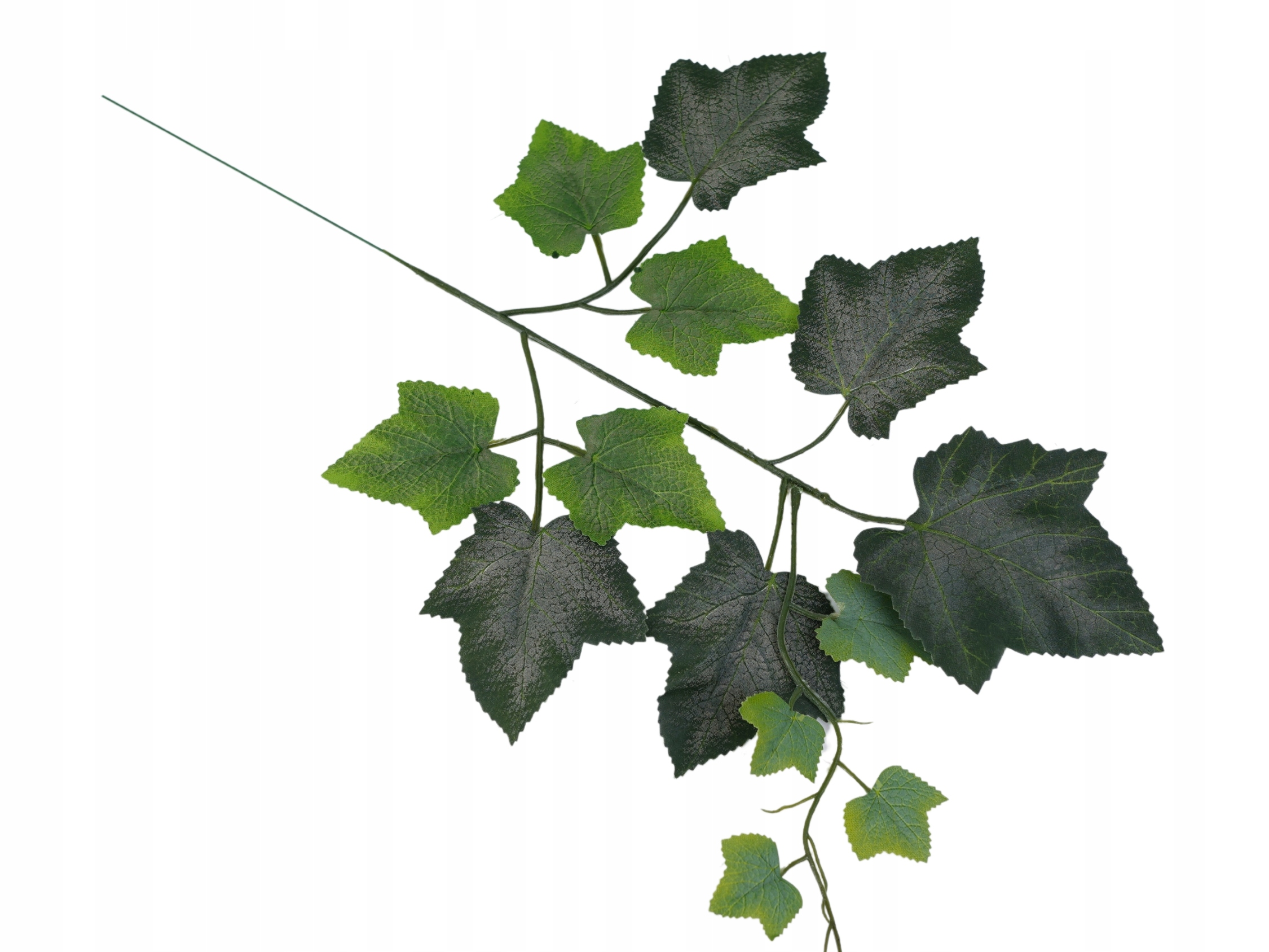 OZDOBNE LIŚCIE WINOGRON MATOWE LISTKI WINOROŚL PIĘKNE LIŚCIE NATURAL 48 cm Wysokość maksymalna 48 cm