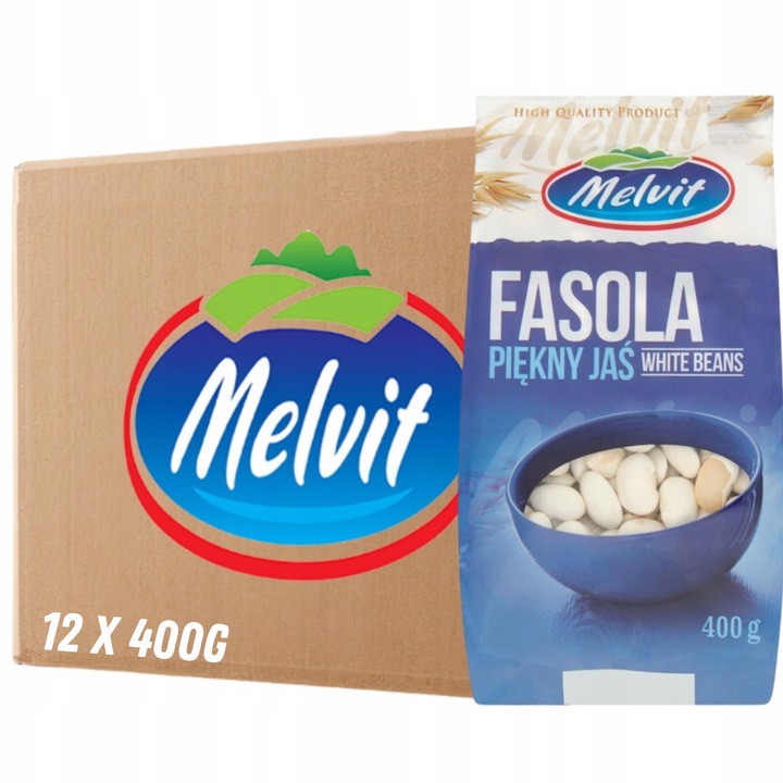 Levně Melvit Fazole Krásný Jeníček 400 g x 12 kusů