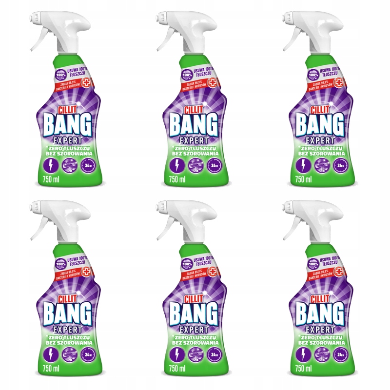 Cillit Bang Sprej na čištění kuchyně tuk 750 ml X6
