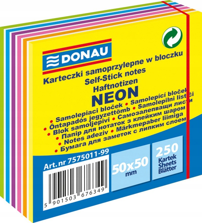 

Kostka Samoprzylepna 50X50MMX250, Karteczki, Notes