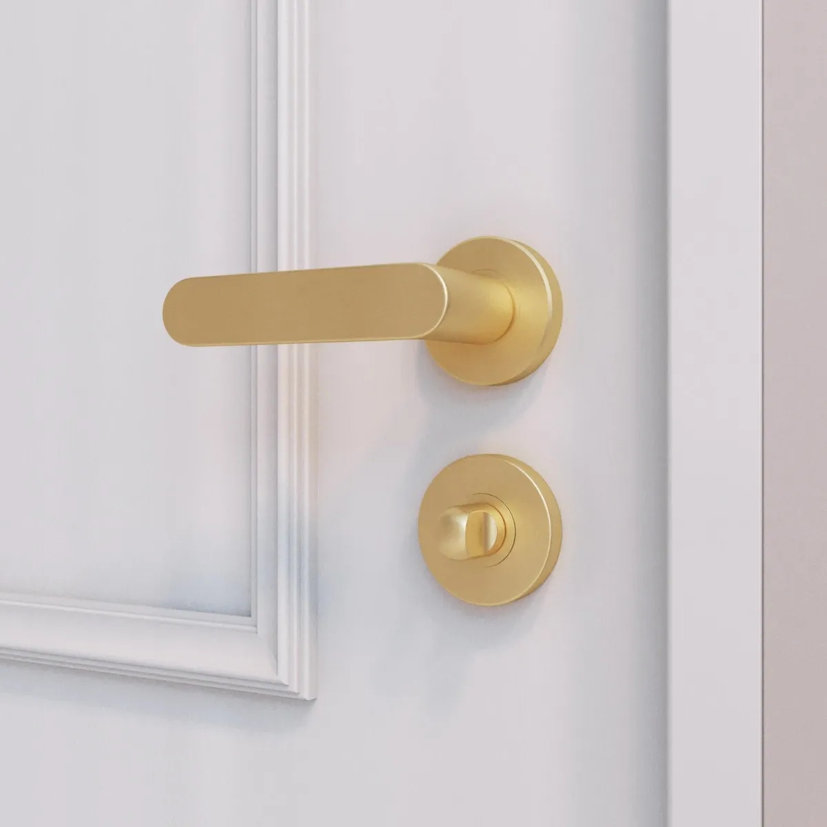 Rozeta podklamkowa do wc Java złota Materiał wykonania stal