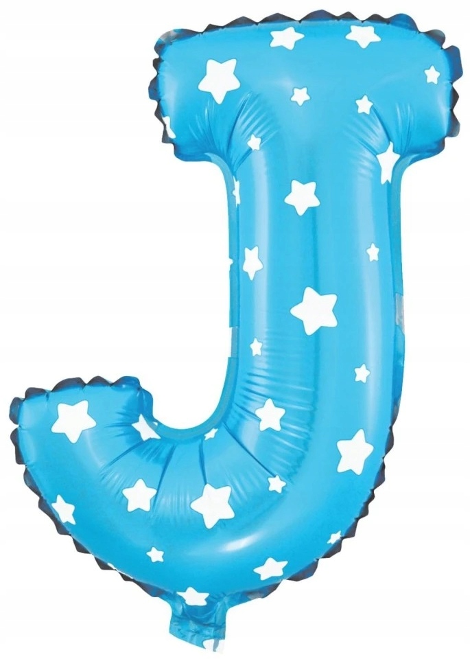 

Balon Niebieski Litera J foliowy 80cm na urodziny