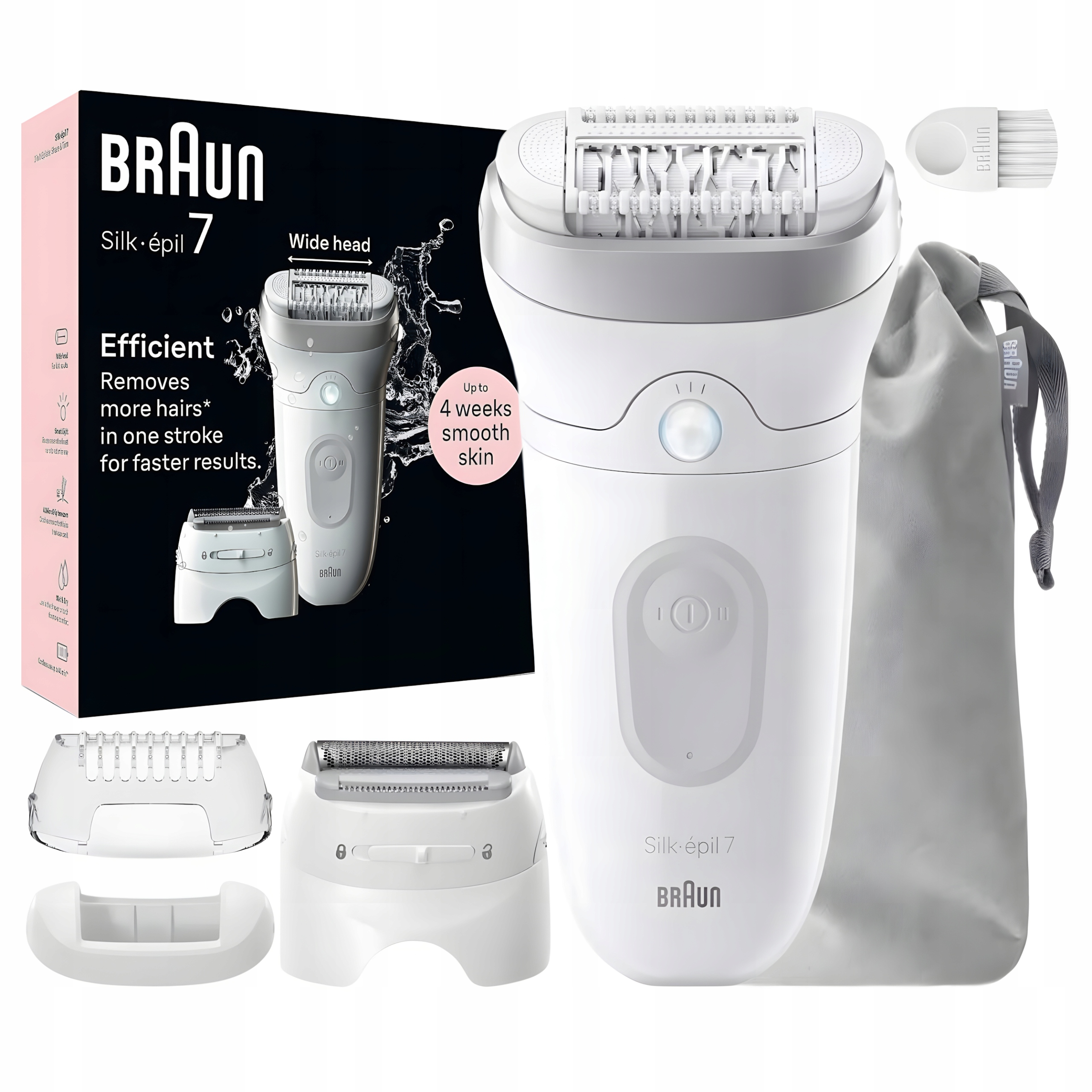 Depilátor Braun Silk-épil 7 7-041 40 pinziet Wet&Dry SmartLight