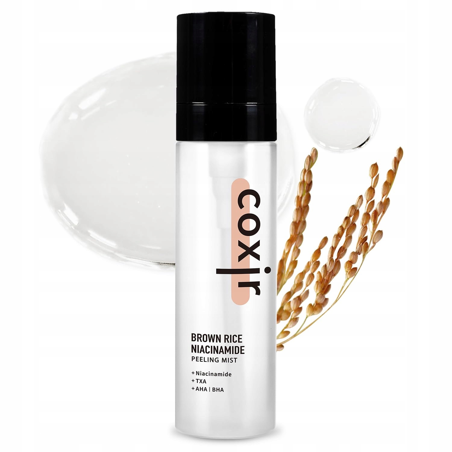 Coxir Brown Rice Niacinamide Peelingová mlha, 80 ml