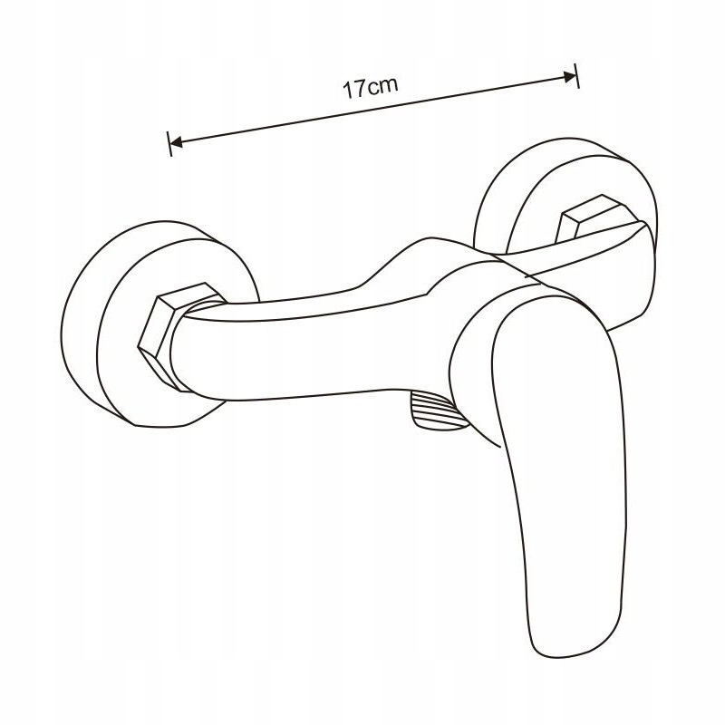 Mexen Fabia sprchová baterie, Černá 746540-70