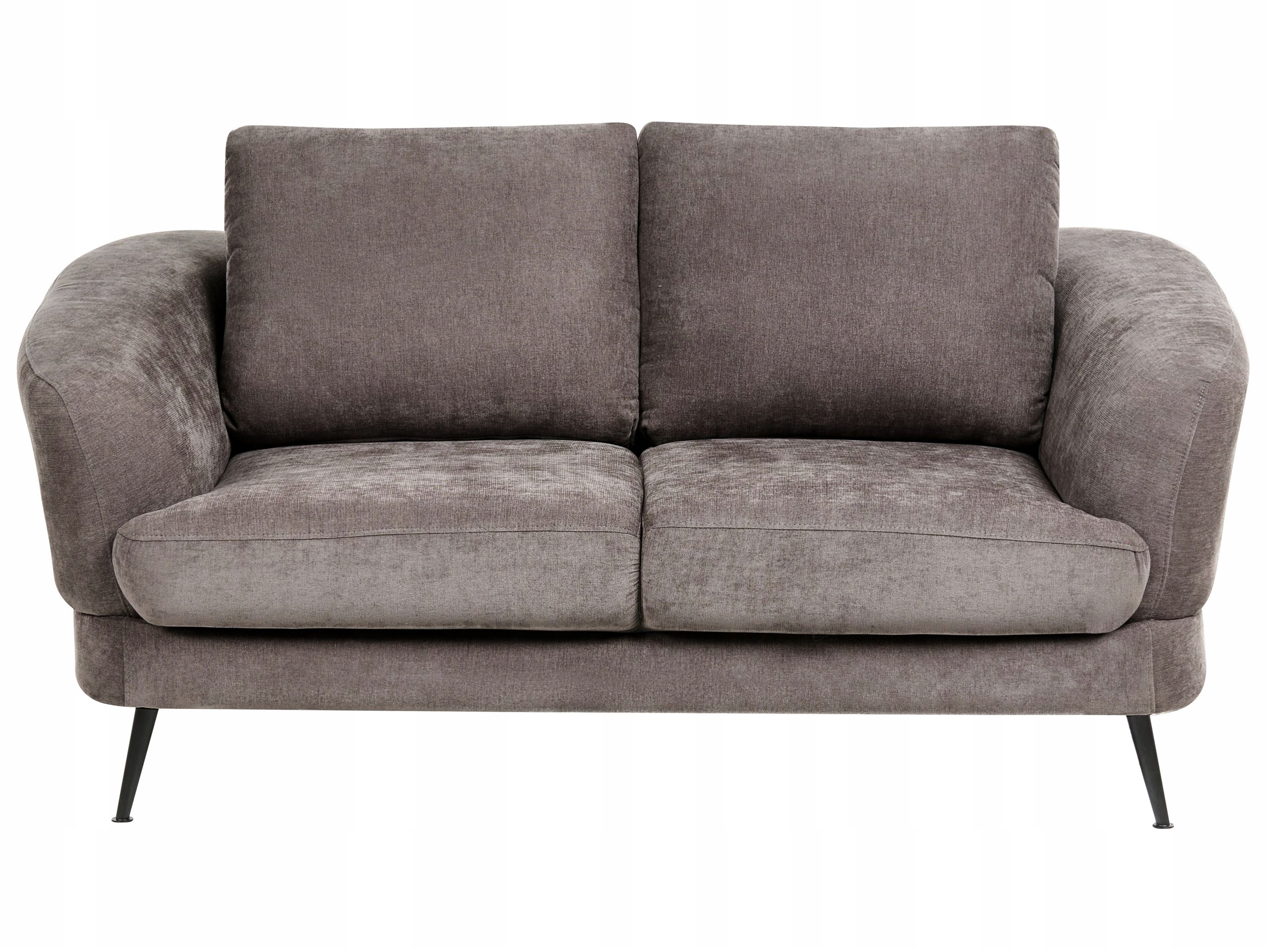 Tapicerowana sofa 2-osobowa szarobeżowa
