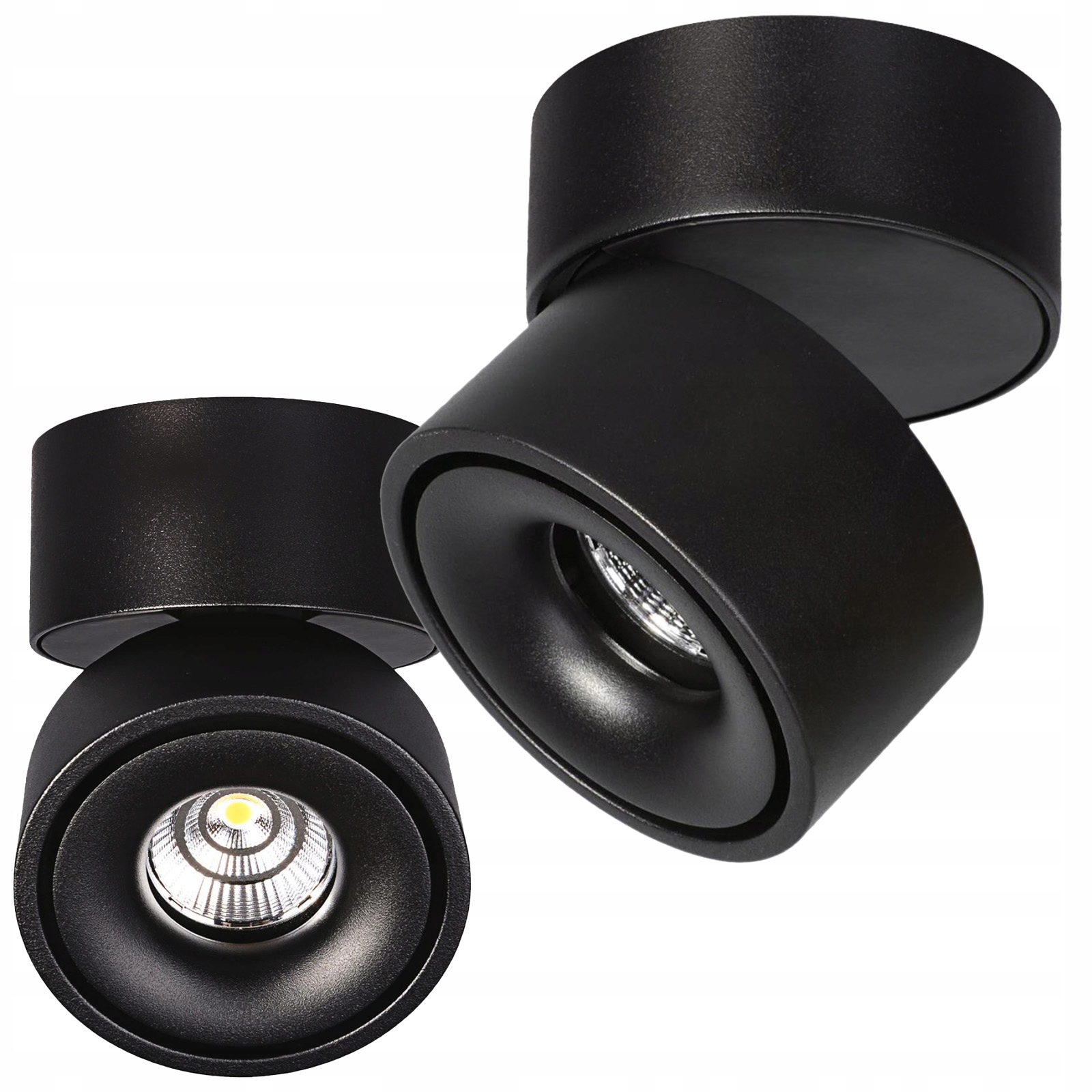 Stropní Led svítidlo 10.5W 680lm 3000K Teplá stmívatelná CRI90 Černá