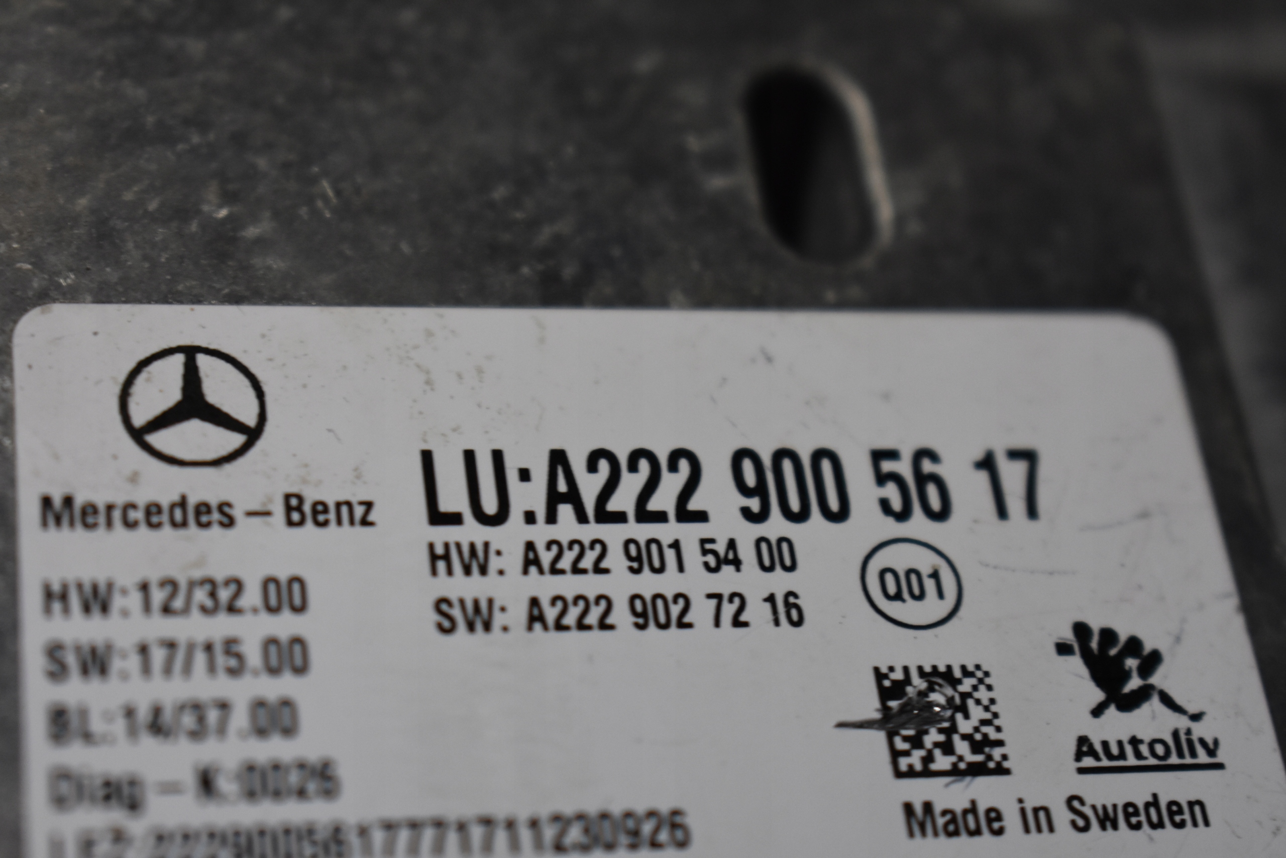 IDEALNY module control unit KAMER MERCEDES W222 W217 1 9
