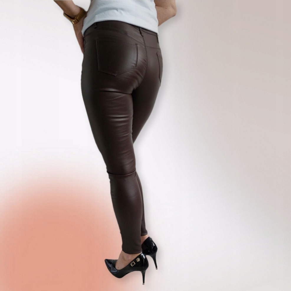 Spodnie Woskowane Skórka Plus Size Kolor inny kolor