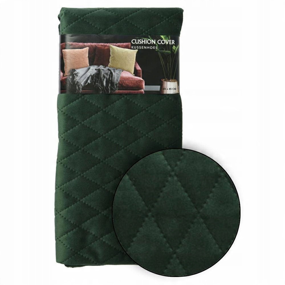 

Poszewka Welurowa pikowana Zieleń Glamour 45cm