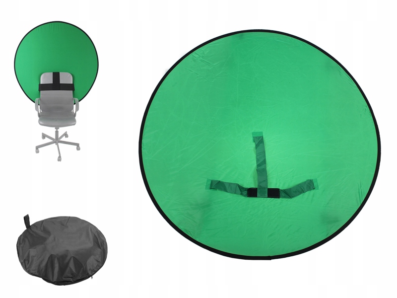 

Tło fotograficzne 130 cm Green Screen na fotel