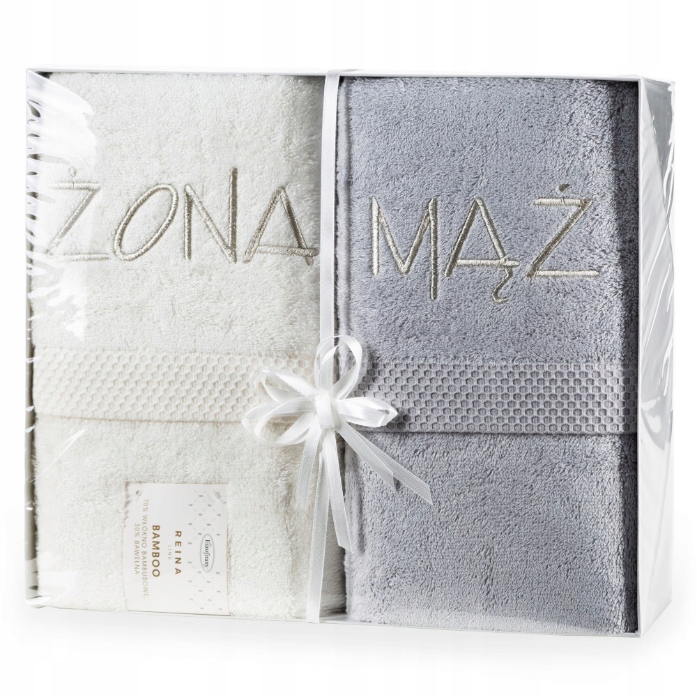 Sada uterákov T/0751 50x90 cm 2 ks Manžel a Manželka ako darček z bambusu