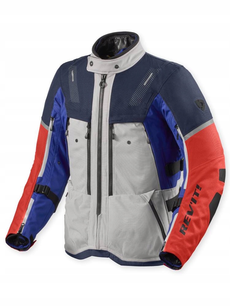 Motocyklová bunda Rev'it! Sand 5 H2O šedo-modrá XXL