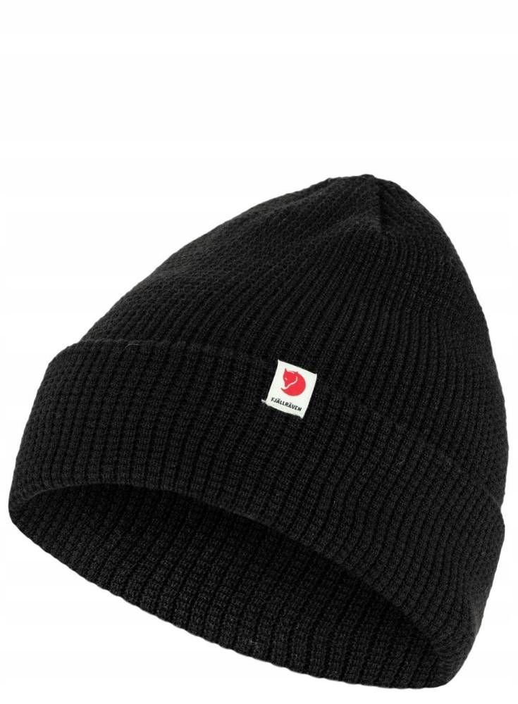 Fjällräven beanie čepice na zimu, černá, univerzální velikost