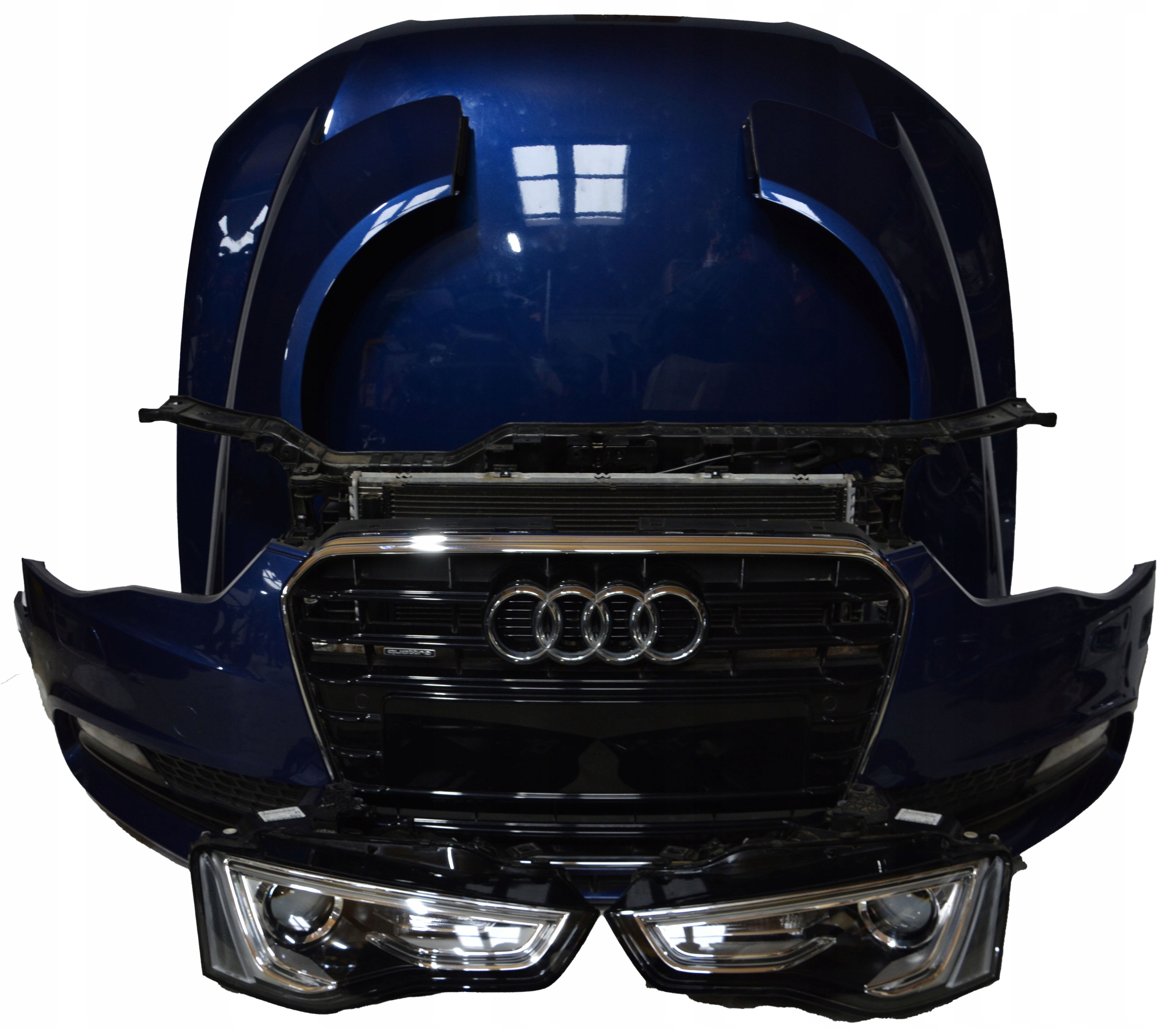 AUDI A5 8T LIFT PRZÓD MASKA ZDERZAK PAS PRZEDNI LAMPY BEZ MALOWANIA LX5Q