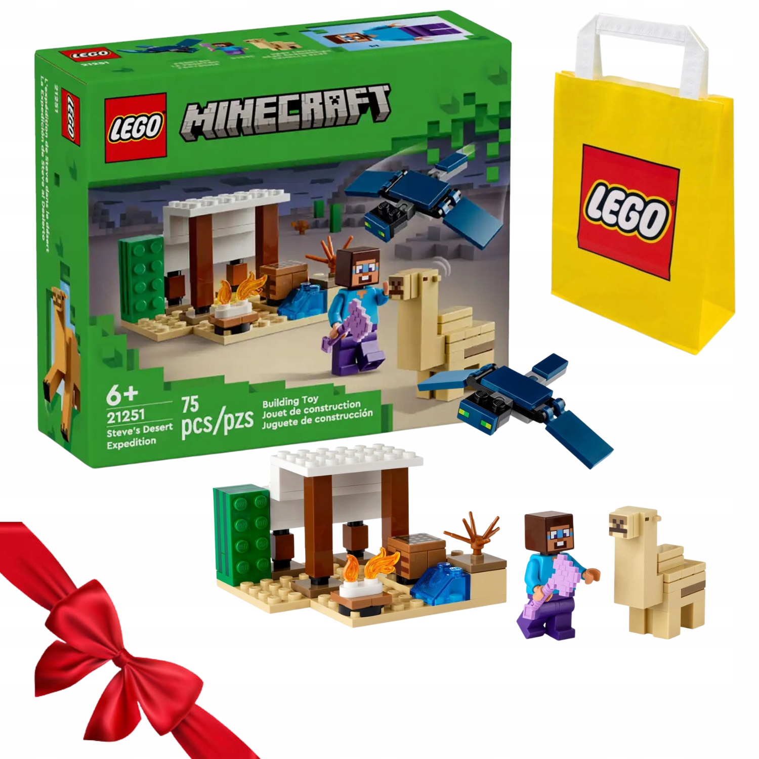 Zestaw Klocków Lego Minecraft 21251 Steve I Wyprawa Na Pustynię Top
