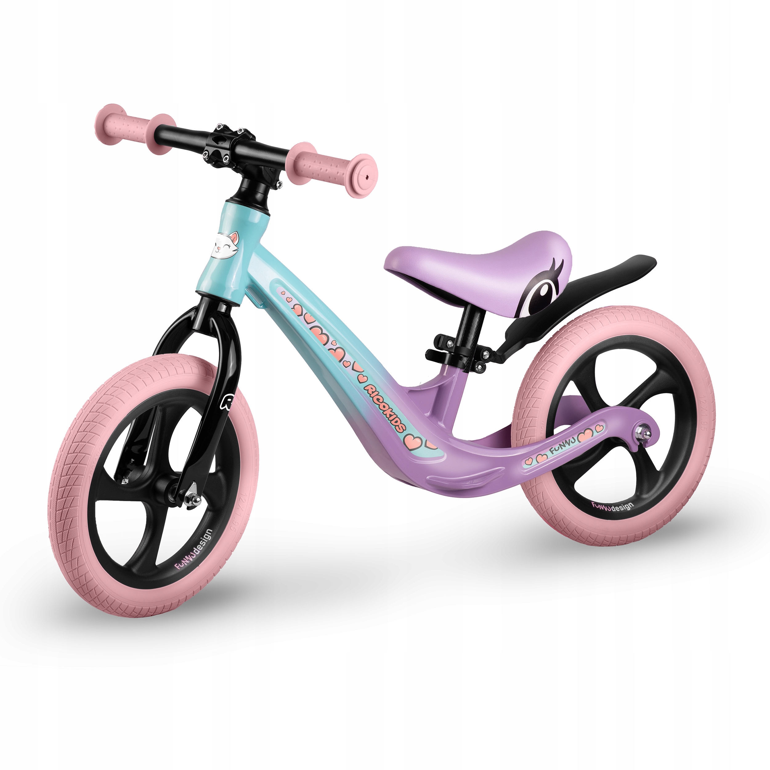 Rowerek biegowy dla dzieci magnesium Ricokids Funnu lekki