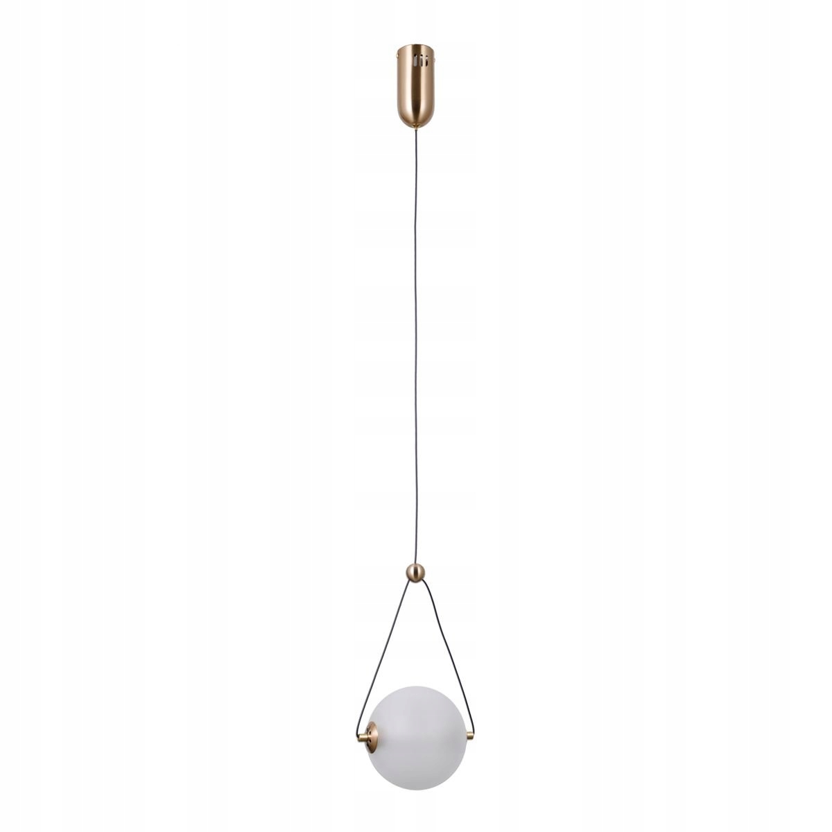 Závěsná Led lampa Italux Rastia 6W s mléčnou koulí nad ostrovem