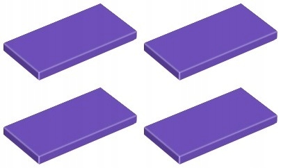 

Lego 87079 Tile Płytka 2x4 fioletowa (4g) 4 szt.