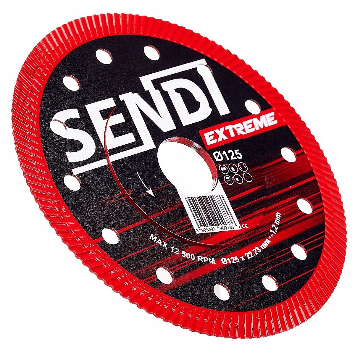 Tarcza diamentowa do gresu Sendi Extreme 125 mm grubość 1,2 mm Slim