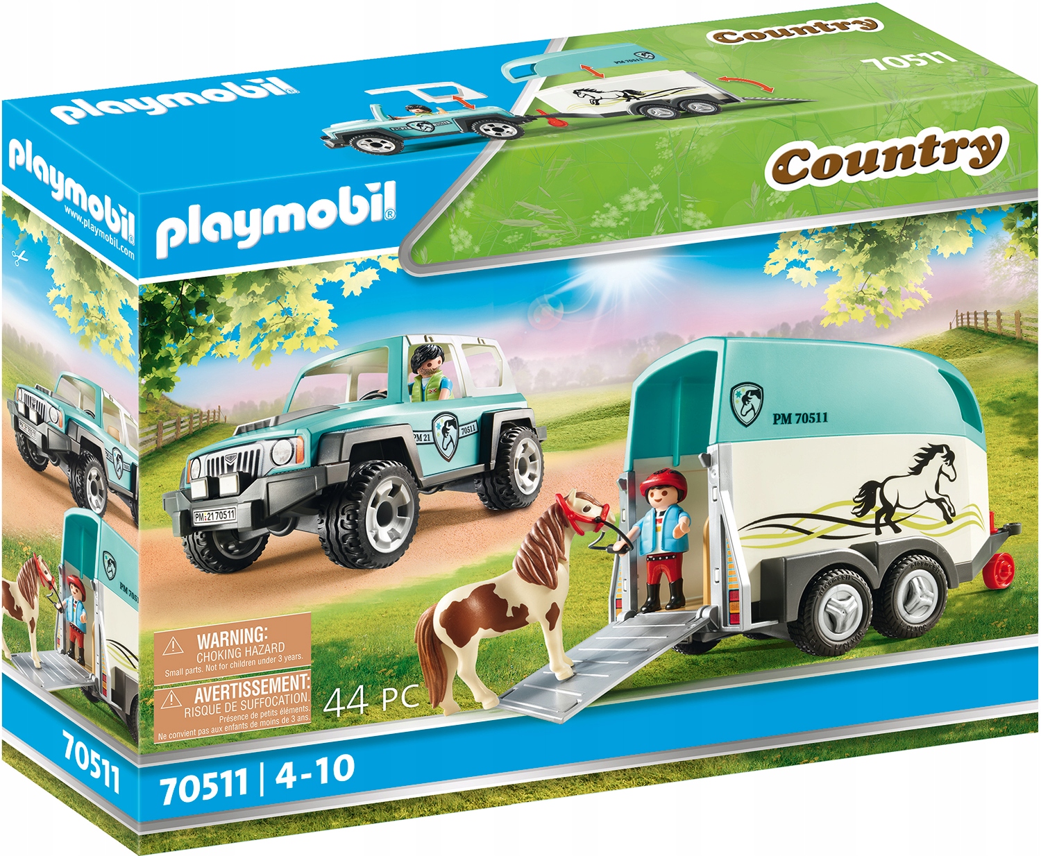 

Playmobil 70511 Samochód z przyczepą dla kucyka