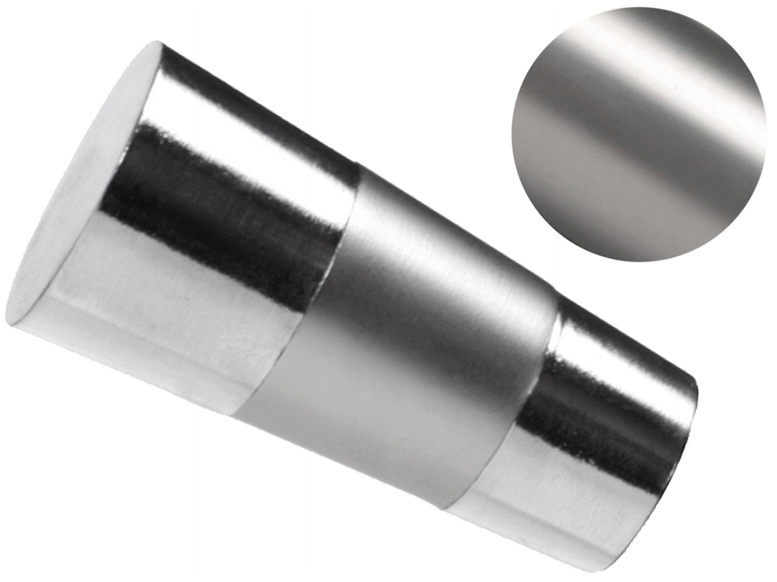 

19 mm Valeo zakończenie do karnisza Satyna