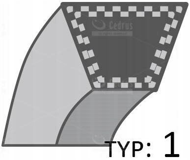 Pásek pro pohon nožů traktoru Mtd 754-0631, délka 270 cm