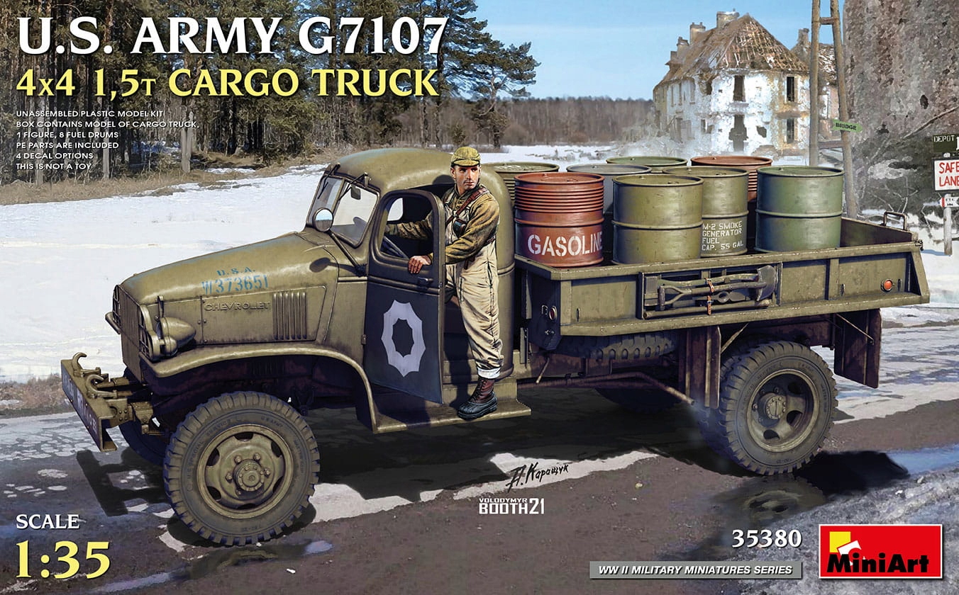 Us Army G7107 4x4 1,5t Cargo Truck 1:35 MiniArt 35380