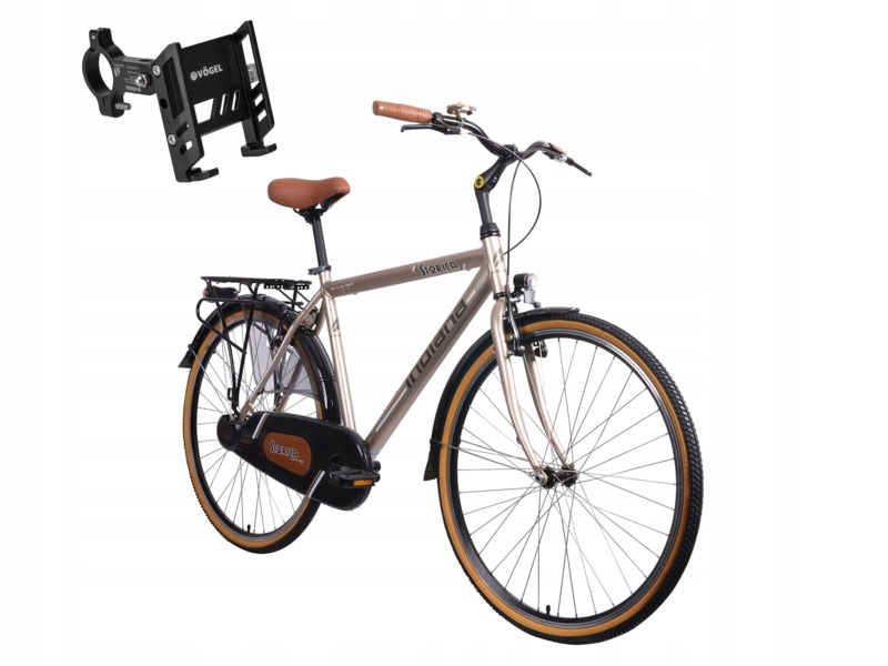 Rower miejski Indiana Storica 130 28 cali męski Uchwyt na telefon VUC601