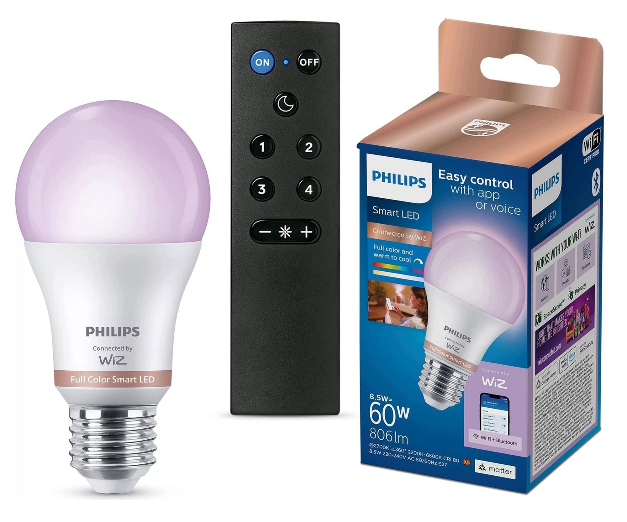 Inteligentna żarówka Philips Smart żarówka 60W A60 E27 Pilot