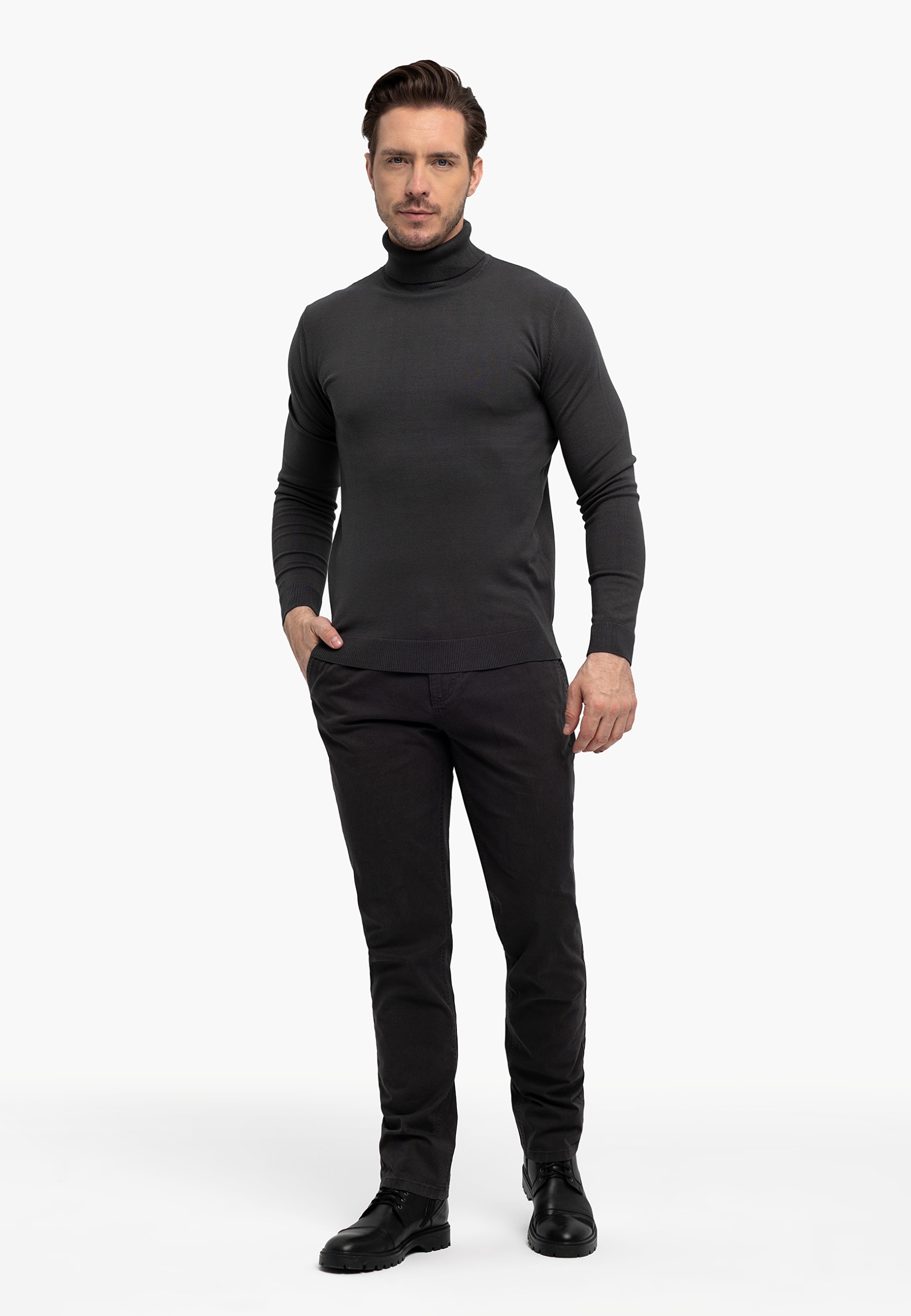 Pánské Šedé Chino Kalhoty Volcano R-fost 29-32