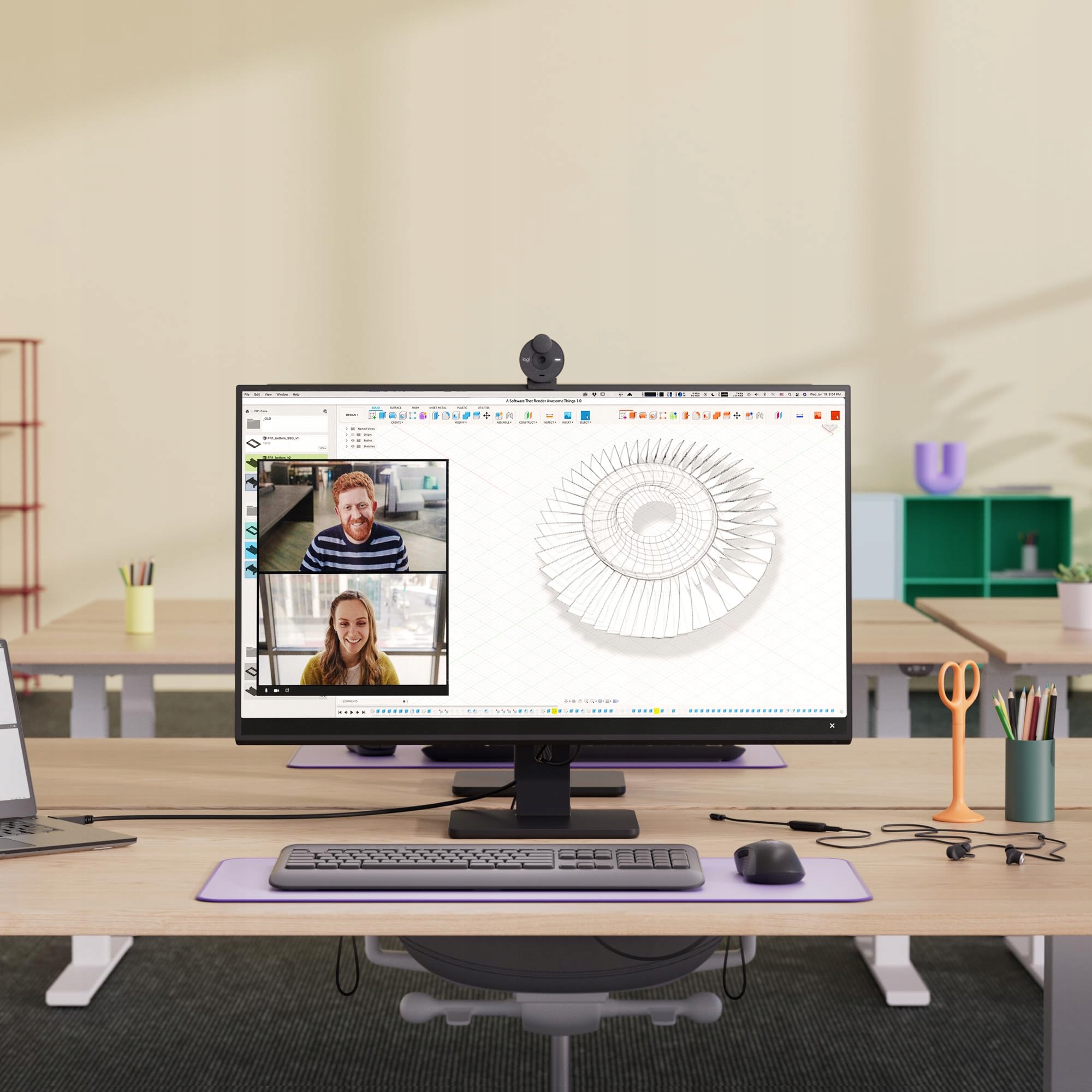 LOGITECH Brio 305 Kamera Full HD 1080P USB-C Mikrofon Graphit — miniatura 5
