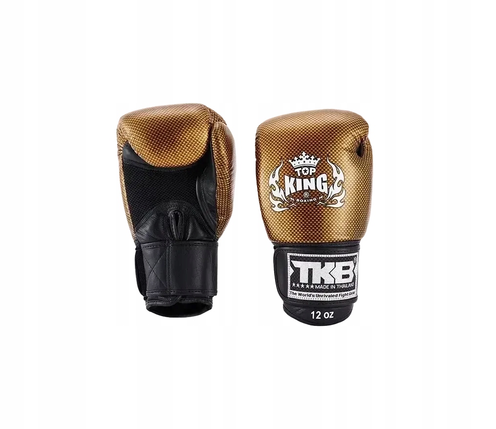 boxerské rukavice muay thai top king empower air 10OZ Černá/zlatá