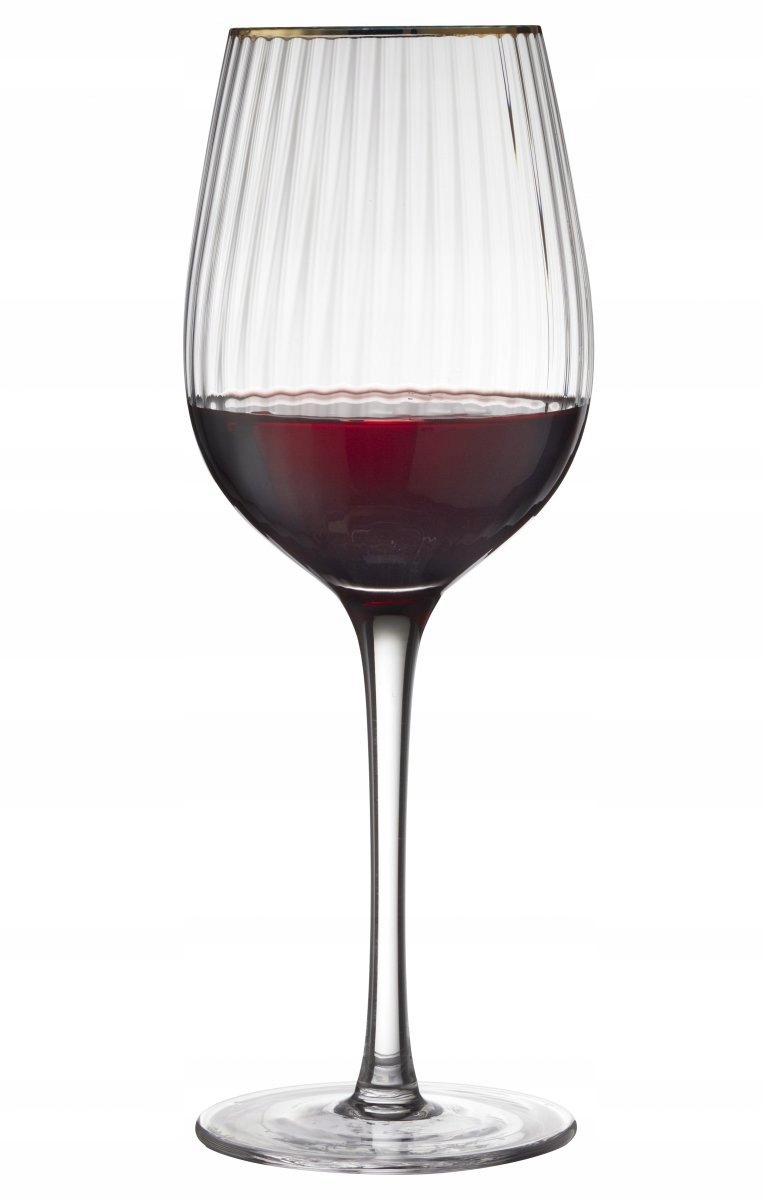 Lyngby Palermo Skleničky na červené víno, zlaté