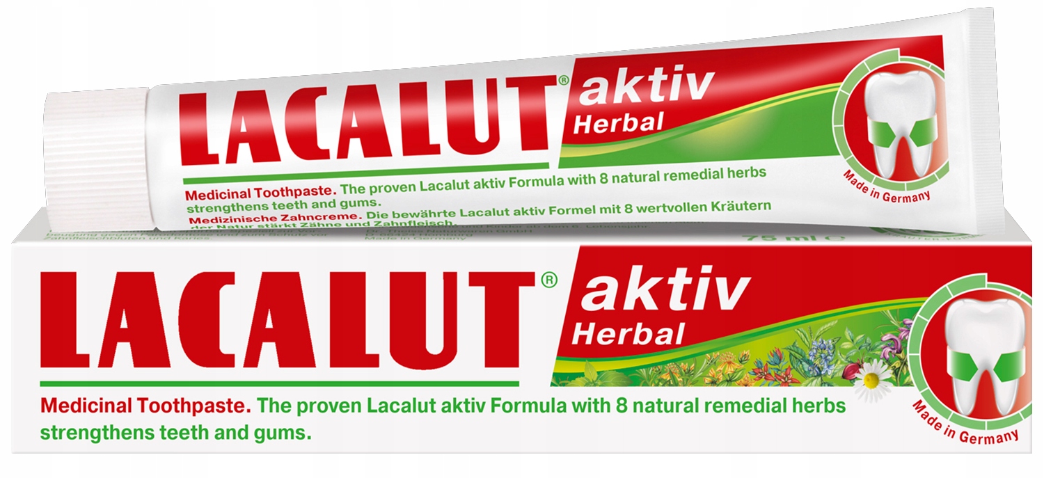 

Lacalut Aktiv Herbal Pasta Do Zębów 75ML Ziołowa