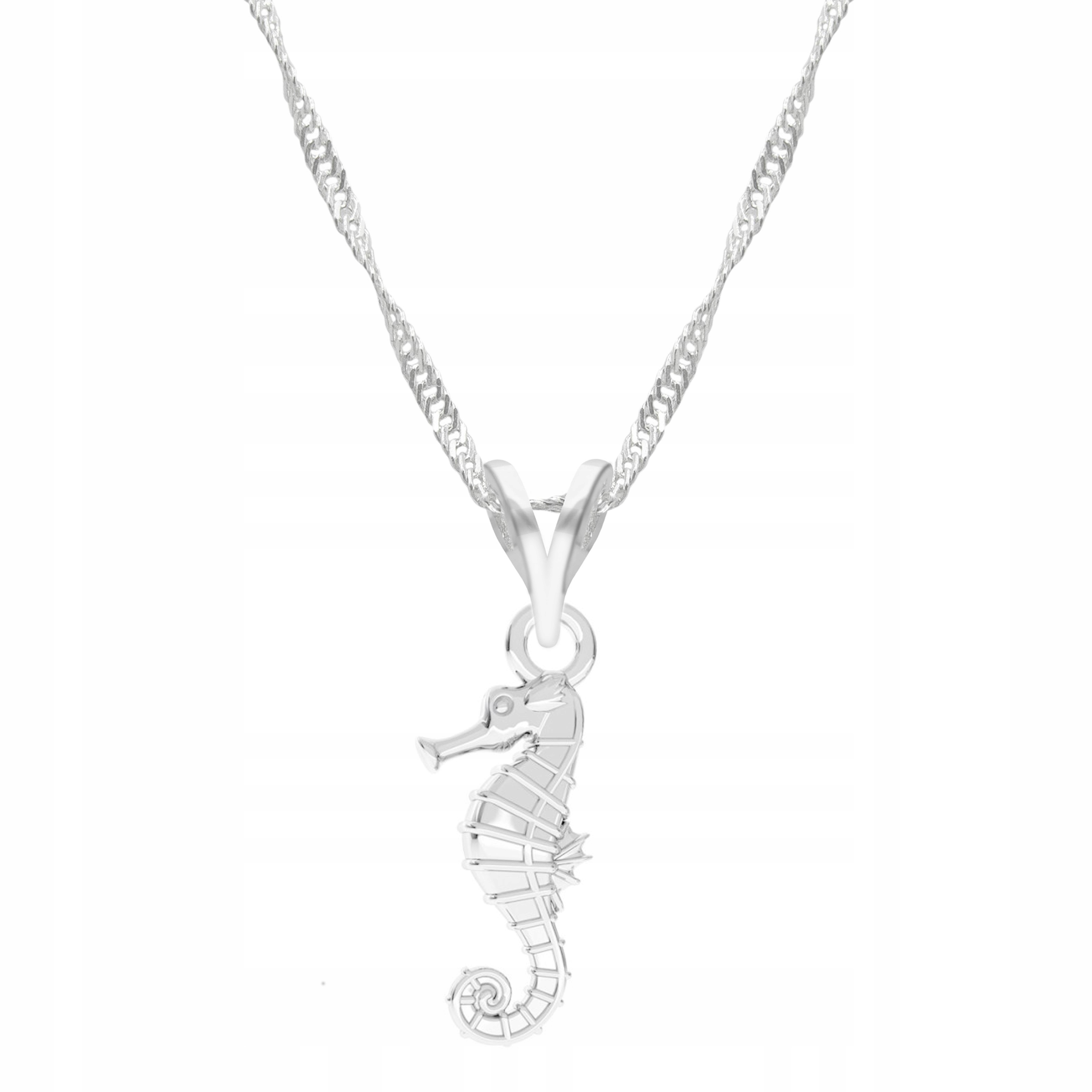 Stříbrný řetízek náhrdelník 925 Mořský koník Ryba