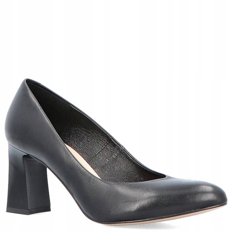 Klasické lodičky na podpatku Kotyl 1273 Černé 37