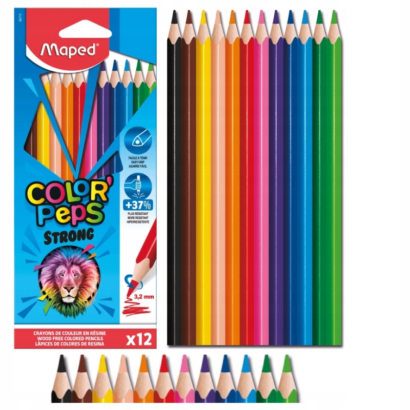 

Kredki szkolne trójkątne 12 kol Maped ColorPeps